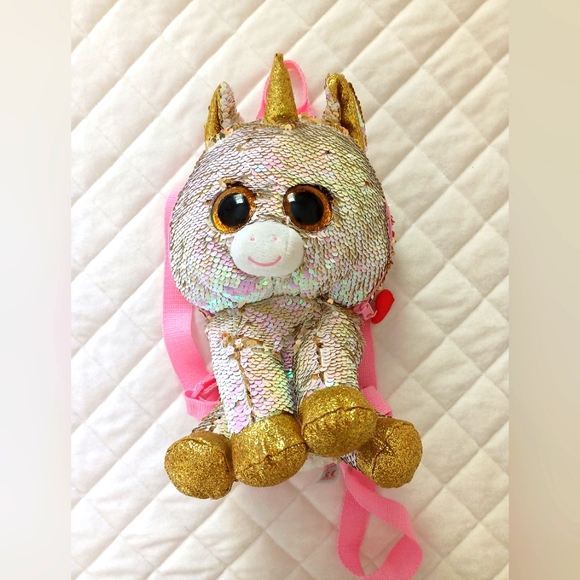 TY Adorable Unicorn Backpack - Picture 1 of 3